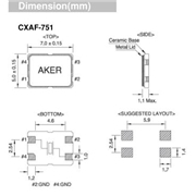 AKER晶振,CXAF?751晶振,多媒體專用晶振