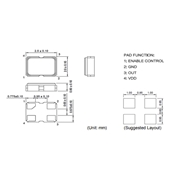 8WE-25.000MDM-T,顯示屏設備晶振,2520貼片晶振